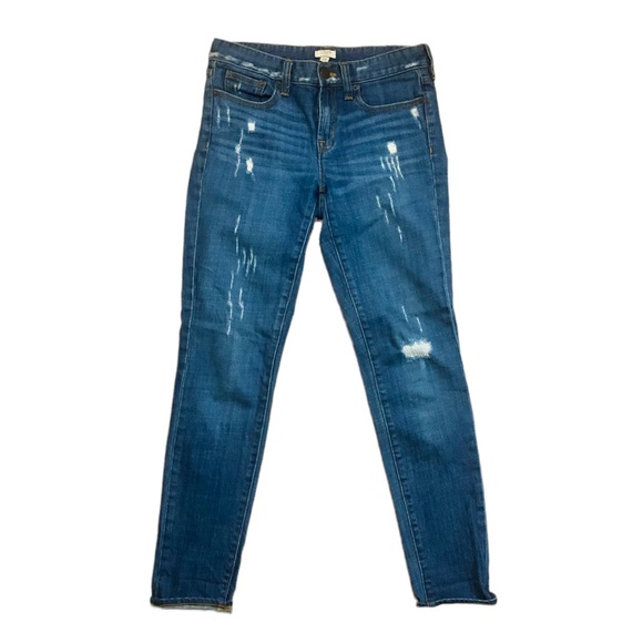 J. Crew Stretch Distressed Skinny Jeans, 24 - Picture 7 of 7